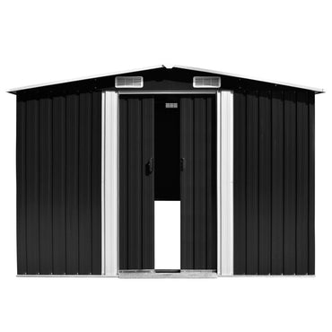 Garden Shed 257x298x178 cm Metal Anthracite