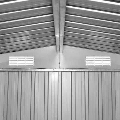 Garden Shed | Anthracite | Galvanised Steel | Large | Sliding Components