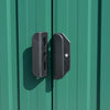 Garden Shed 257x392x181 cm Metal Green