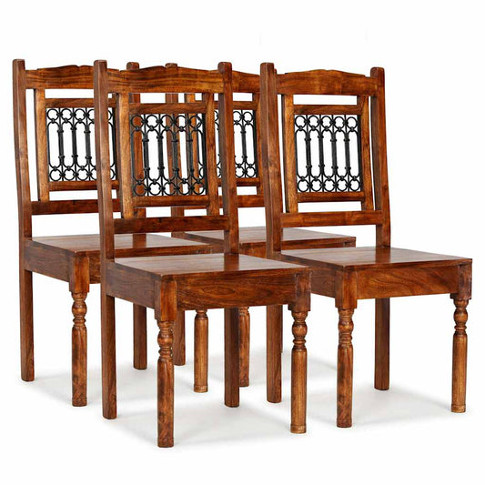 Dining Chair | Set of 4 | Different shades of brown