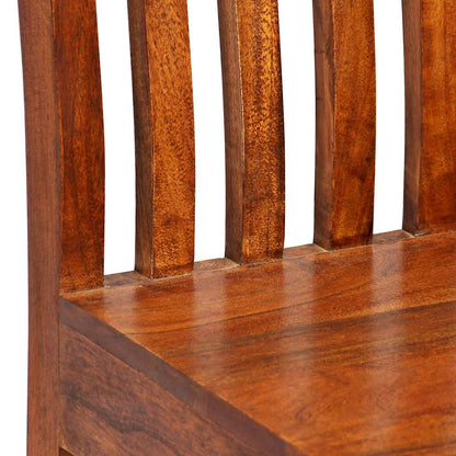 Dining Chair | Set of 4 | Brown | Solid acacia wood | Standard | Durable