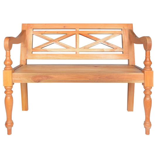 Bench | Light Brown | Solid Mahogany Wood | Compact | Durable