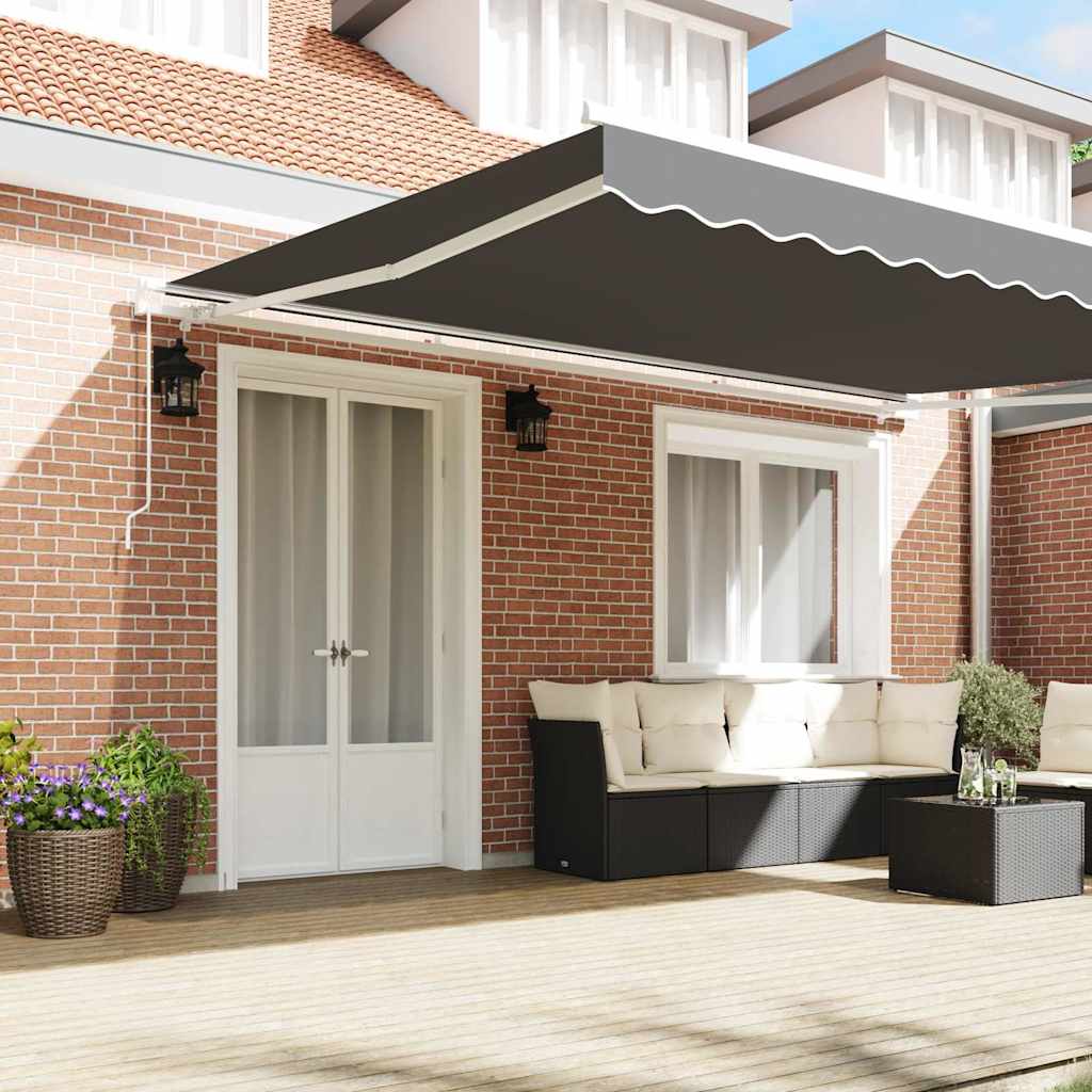 Awning Frame Manual White 450 x 300 cm Aluminium