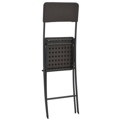 Bar Chair | Set of 2 | Brown | HDPE and powder-coated steel | Standard