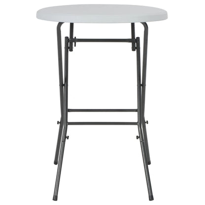 Folding Bar Table White 80x110 cm HDPE