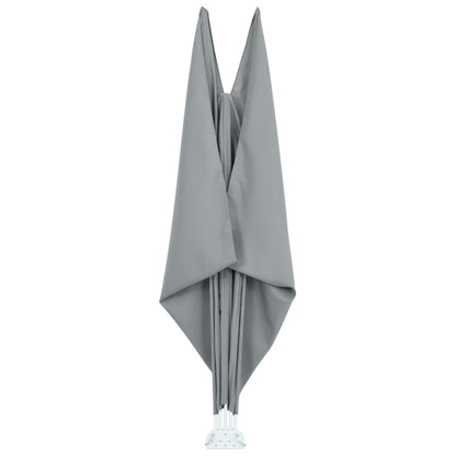 Collapsible Terrace Side Awning Grey 240x160 cm