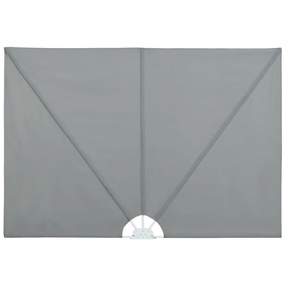 Collapsible Terrace Side Awning Grey 300x200 cm