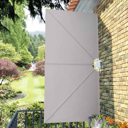 Collapsible Terrace Side Awning Cream 300x150 cm