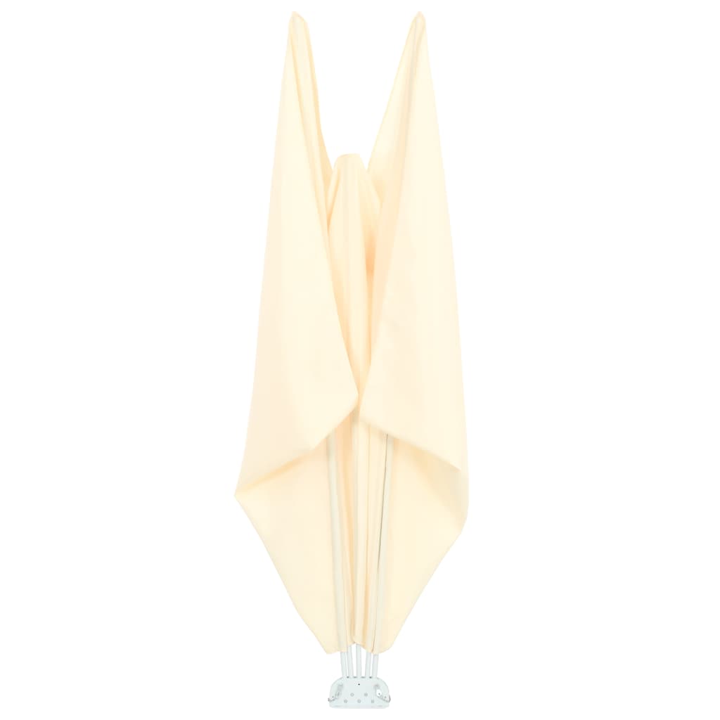 Collapsible Terrace Side Awning Cream 300x150 cm