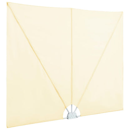 Collapsible Terrace Side Awning Cream 300x200 cm