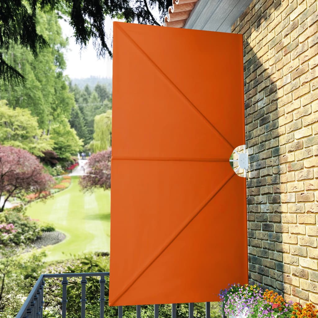 Collapsible Terrace Side Awning Terracotta 300x150 cm