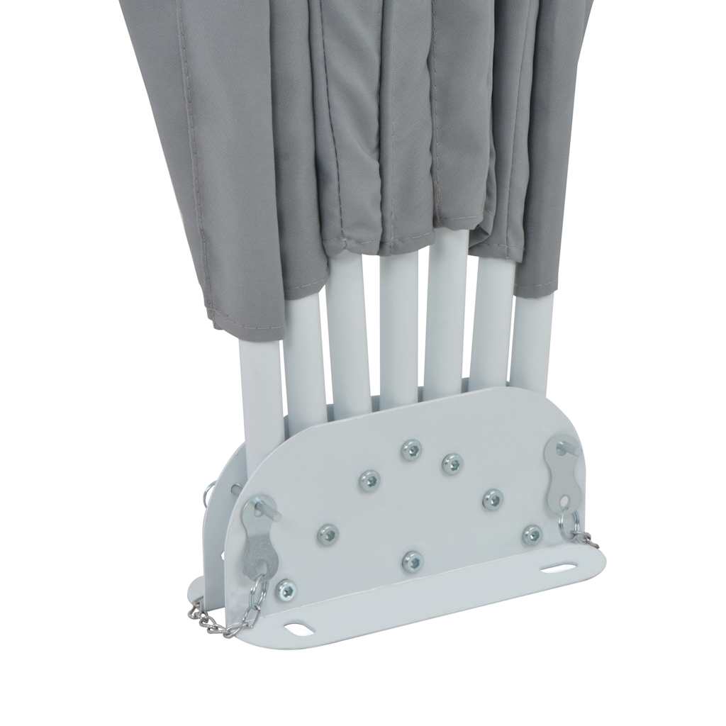 Collapsible Terrace Side Awning Grey 160 cm