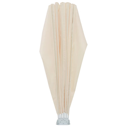 Collapsible Terrace Side Awning Cream 160 cm