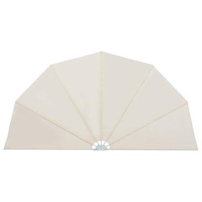 Collapsible Terrace Side Awning Cream 200 cm