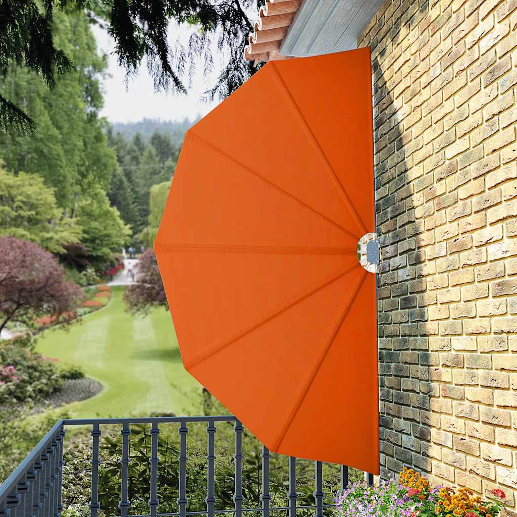 Collapsible Terrace Side Awning Terracotta 160 cm