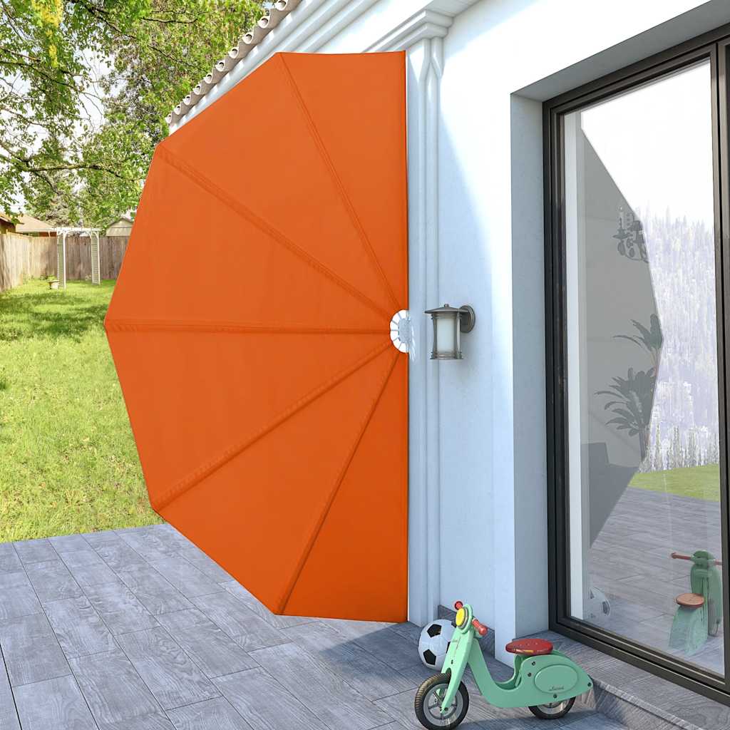 Collapsible Terrace Side Awning Terracotta 200 cm