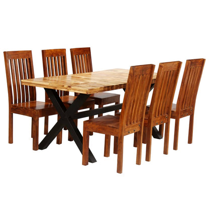 Dining Table Set | Wooden Brown