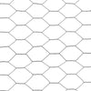 Chicken Wire Fence Steel with PVC Coating 25x0.5 m Grey