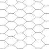 Chicken Wire Fence Steel with PVC Coating 25x1.2 m Grey