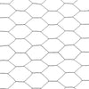 Chicken Wire Fence Steel with PVC Coating 25x1.5 m Grey