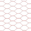 Chicken Wire Fence Steel with PVC Coating 25x0.5 m Red