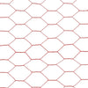 Chicken Wire Fence Steel with PVC Coating 25x0.75 m Red