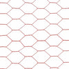 Chicken Wire Fence Steel with PVC Coating 25x1 m Red