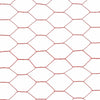 Chicken Wire Fence Steel with PVC Coating 25x1.2 m Red