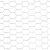 Chicken Wire Fence Galvanised Steel 25x1.2 m Silver