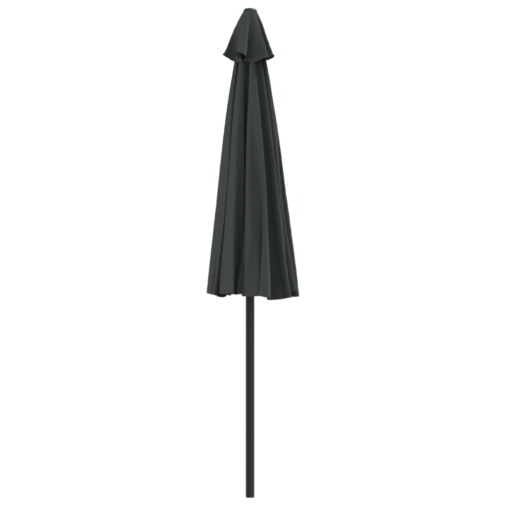 Garden Parasol with Aluminum Pole Anthracite 106.3"x56.7" Half