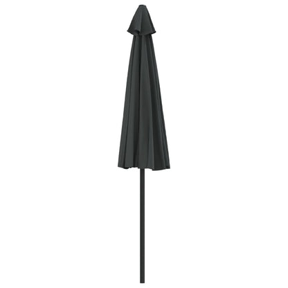 Garden Parasol with Aluminum Pole Anthracite 106.3"x56.7" Half