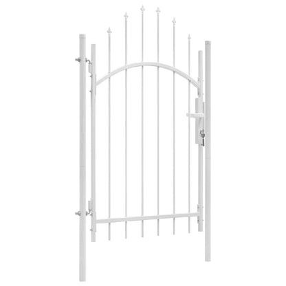 Garden Gate "Woerden" Steel 1x2,45 m White