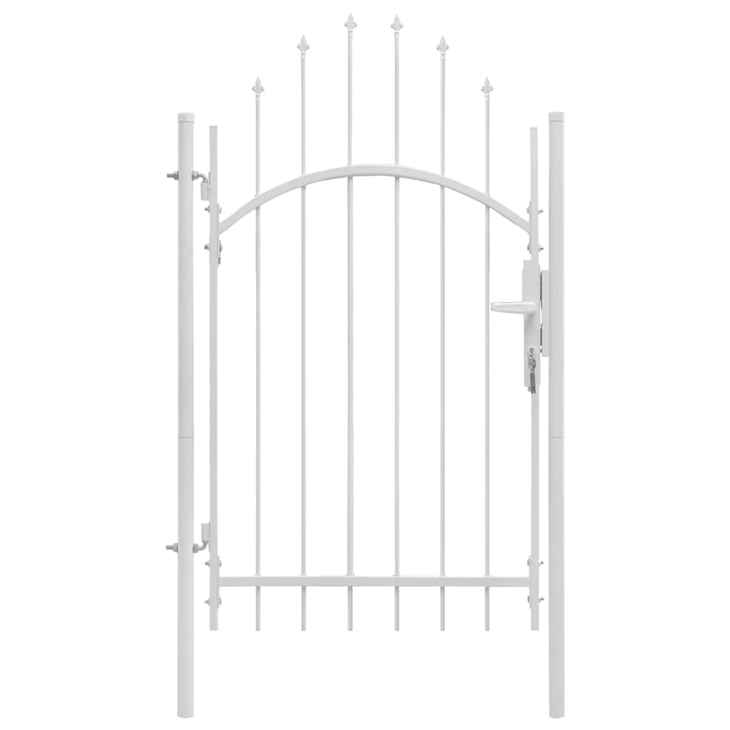 Garden Gate "Woerden" Steel 1x2,45 m White