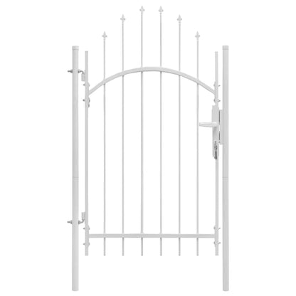 Garden Gate "Woerden" Steel 1x2,45 m White