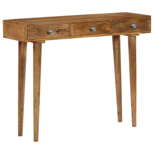 Console Table | Brown | Solid mango wood | 102x30x79 cm | Console Table