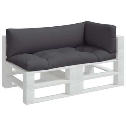 Pallet Cushions 3 pcs Gray Fabric