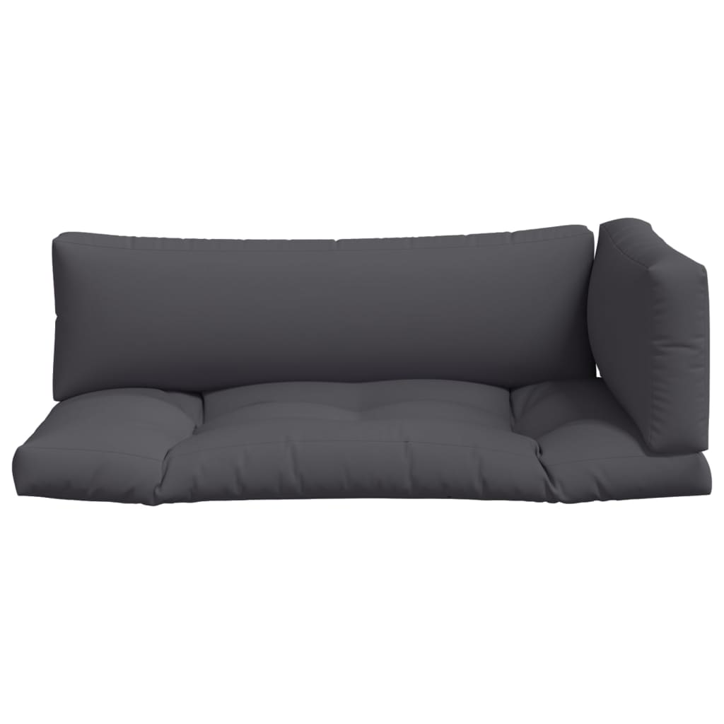 Pallet Cushions 3 pcs Gray Fabric
