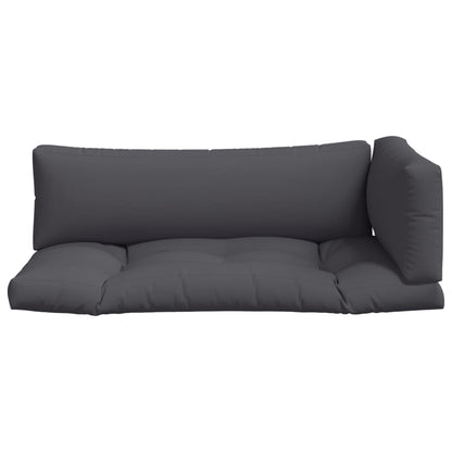 Pallet Cushions 3 pcs Gray Fabric