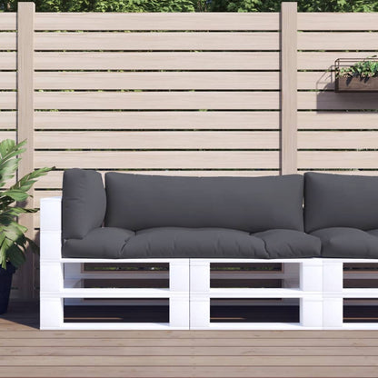 Pallet Cushions 3 pcs Gray Fabric
