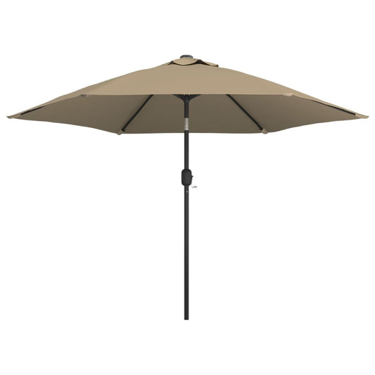 Garden Parasol | Taupe | Polyester, Steel | Large | Tiltable