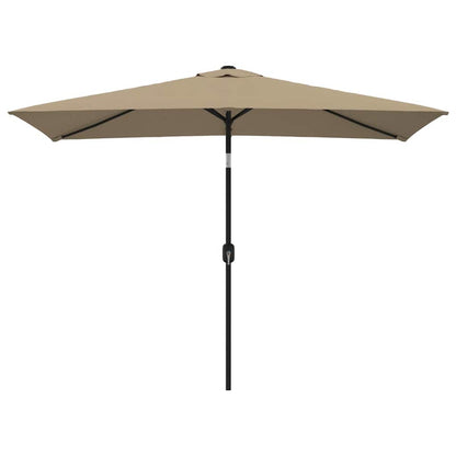 Garden Parasol | Taupe | Polyester fabric | Large | Tiltable