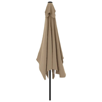 Garden Parasol | Taupe | Polyester fabric | Large | Tiltable