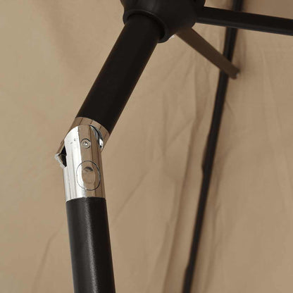 Garden Parasol | Taupe | Polyester fabric | Large | Tiltable