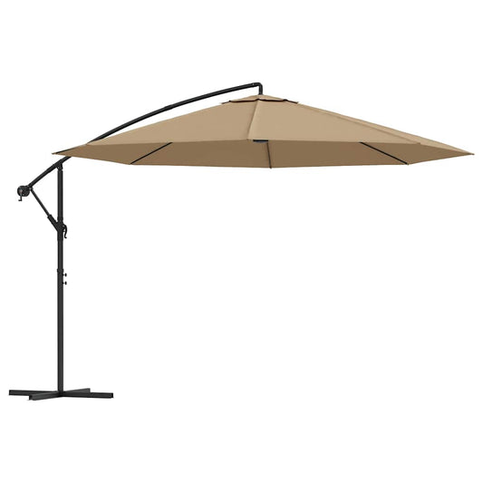 Cantilever Garden Parasol | Taupe | Polyester | Large | Tiltable