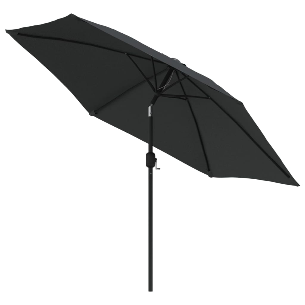 Garden Parasol | Anthracite | Polyester and Steel | Large | Collapsible