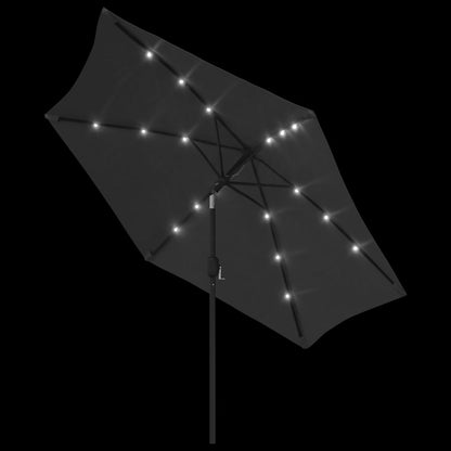 Garden Parasol | Anthracite | Polyester and Steel | Large | Collapsible