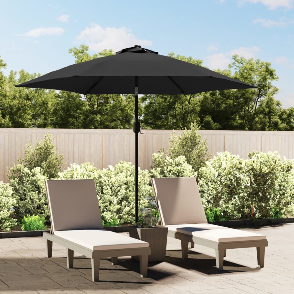 Garden Parasol | Anthracite | Polyester and Steel | Large | Collapsible