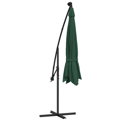 Cantilever Garden Parasol | Green | Polyester and Steel | Large
