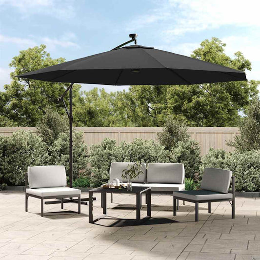 Cantilever Garden Parasol | Anthracite | Polyester fabric and metal pole