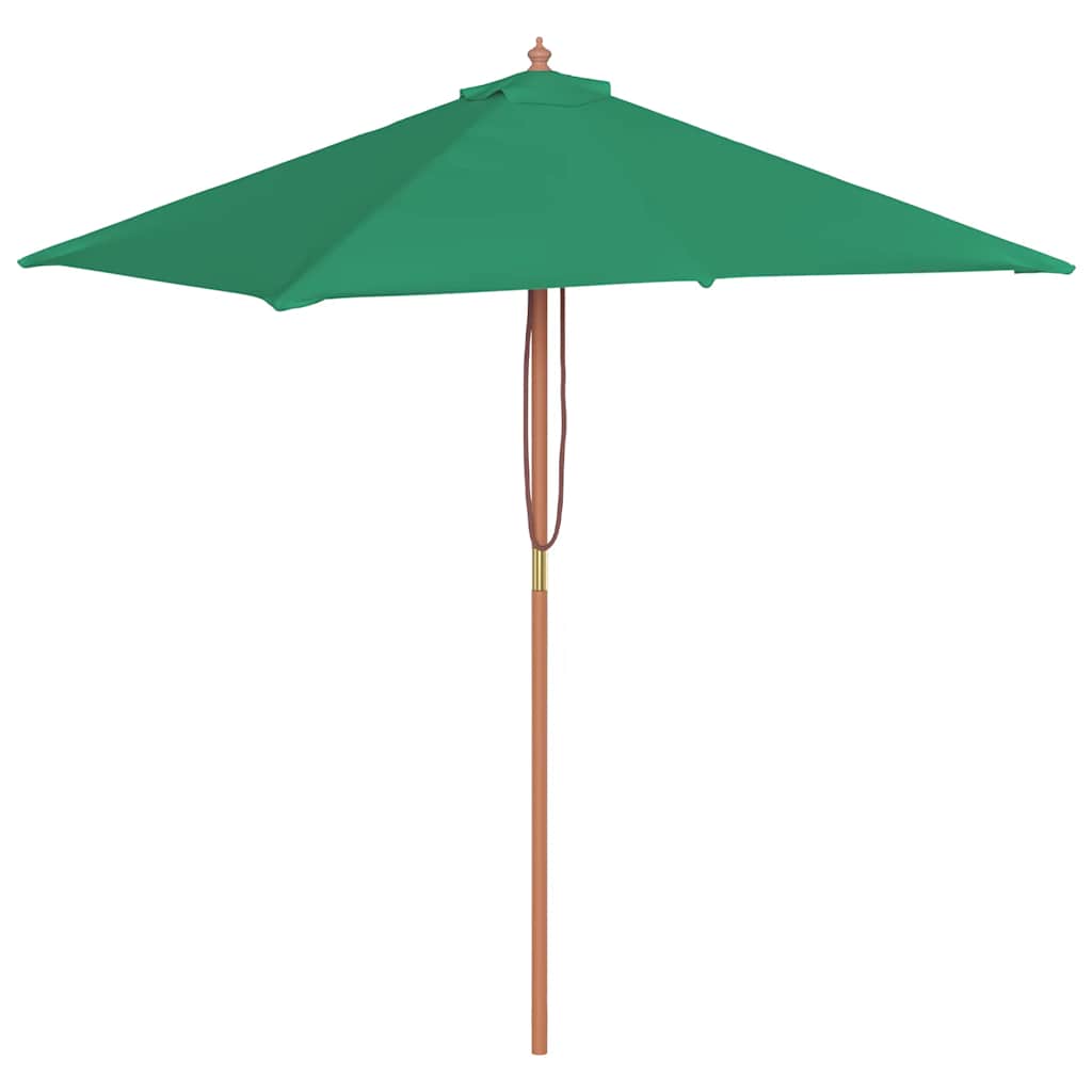 Garden Parasol | Green | Fabric, Laminated bamboo, Hardwood | 150x200 cm